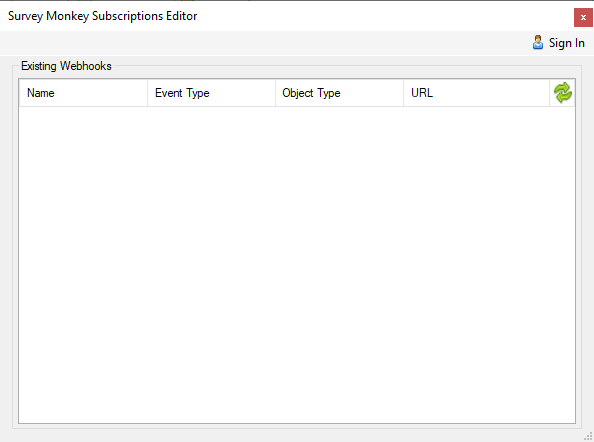 SurveyMonkey Subscriptions Editor